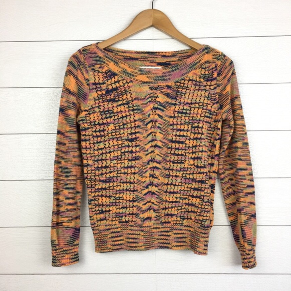Anthropologie Colorful Knitted Sweater